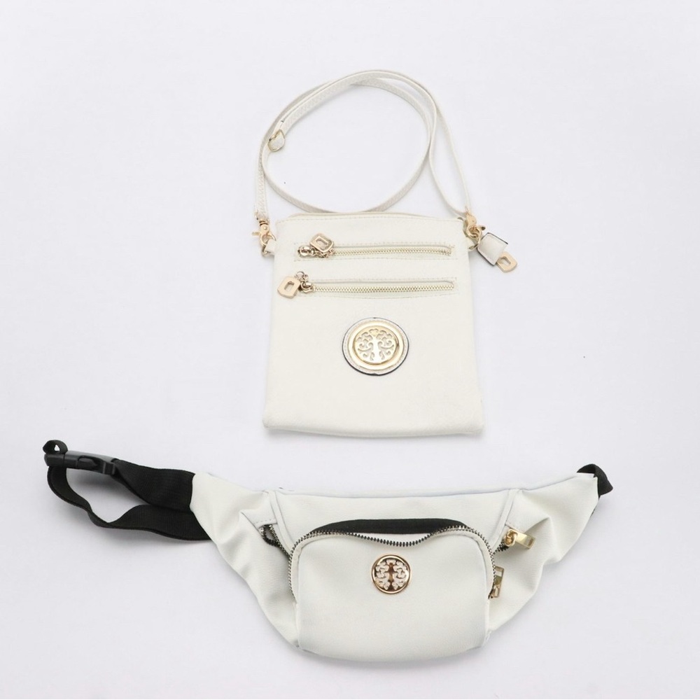 Leather Cross body and fanny pack